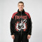 Patchwork Anime Graphic Screen Print Windbreaker | Color Block Streetwear Zip Up Jacket | Custom Streetwear
