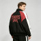 Patchwork Anime Graphic Screen Print Windbreaker | Color Block Streetwear Zip Up Jacket | Custom Streetwear