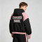 Screen DTG Print Patchwork Anime Hooded Jacket | Cropped Streetwear Jacket | Custom Streetwear Manufacturer