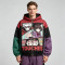 Screen Print DTG Patchwork Color Block Anime Jacket | Anime Harajuku Style | Custom Streetwear Manufacturer