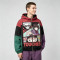 Screen Print DTG Patchwork Color Block Anime Jacket | Anime Harajuku Style | Custom Streetwear Manufacturer