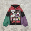 Screen Print DTG Patchwork Color Block Anime Jacket | Anime Harajuku Style | Custom Streetwear Manufacturer