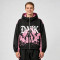 Screen Print Color Block Patchwork Anime Jacket | Hooded Zip Up Streetwear Jacket | Custom Streetwear