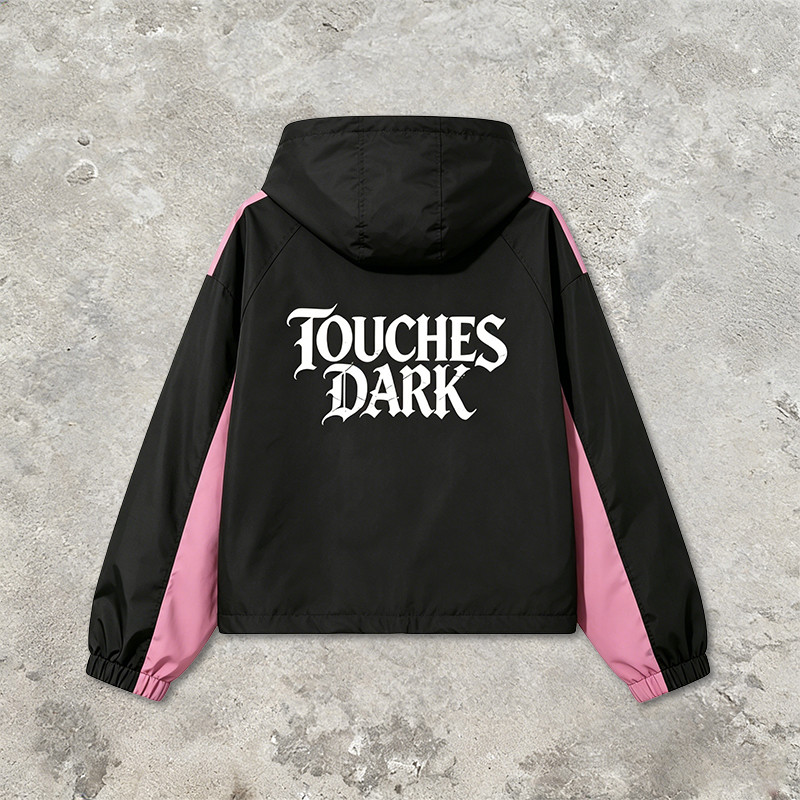 Screen Print DTG Patchwork Color Block Anime Jacket