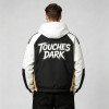 Screen Print Patchwork Anime Graphic Hooded Jacket | Color Block Streetwear Jacket | Custom Streetwear