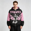 Screen Print Color Block Patchwork Anime Jacket | Gothic Cartoon Hooded Windbreaker | Custom Streetwear