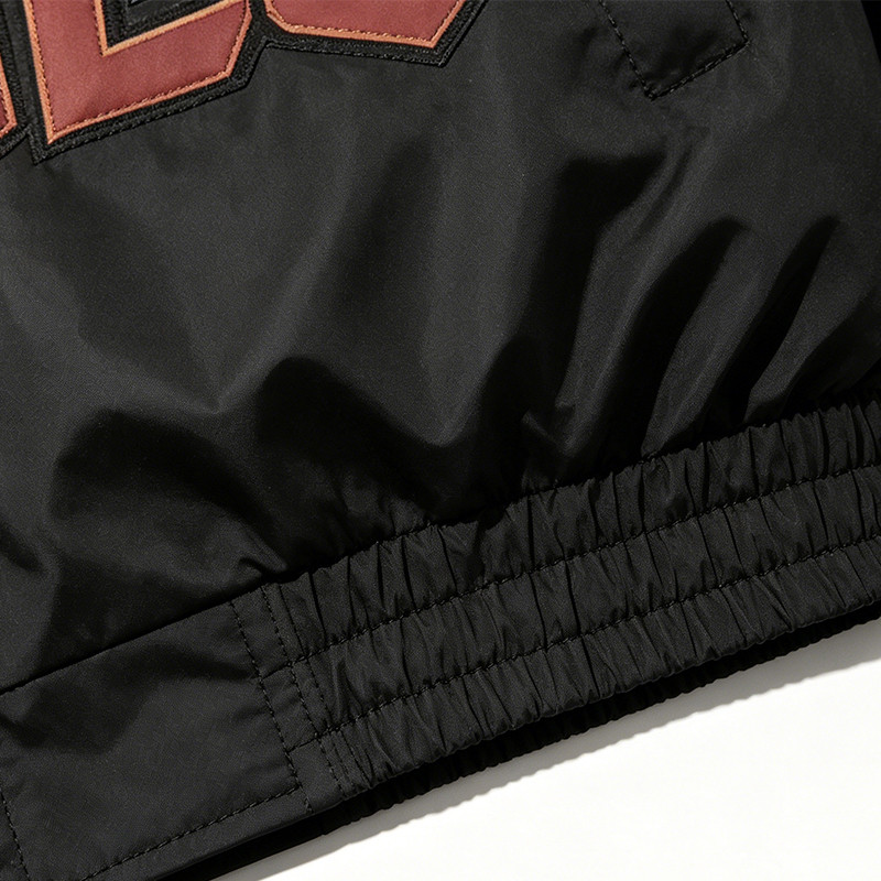 Applique Patchwork Hooded Jacket