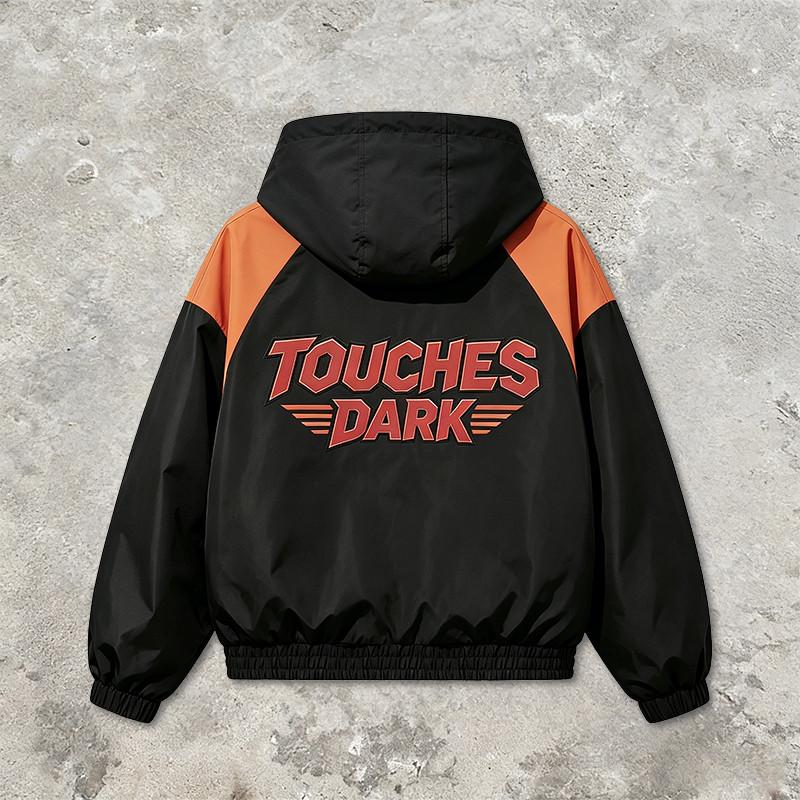 Applique Patchwork Hooded Jacket