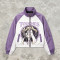 Screen Print Color Block Patchwork Anime Jacket | Cropped Windbreaker | Custom Streetwear Manufacturer