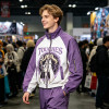 Screen Print Color Block Patchwork Anime Jacket | Cropped Windbreaker | Custom Streetwear Manufacturer