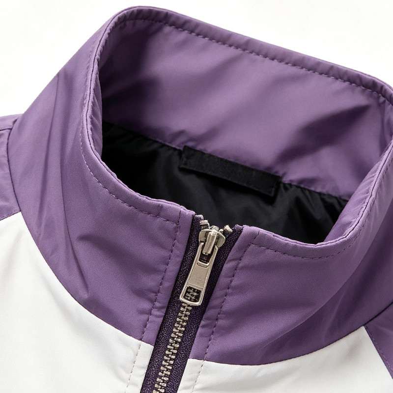 Screen Print Color Block Patchwork Anime Jacket