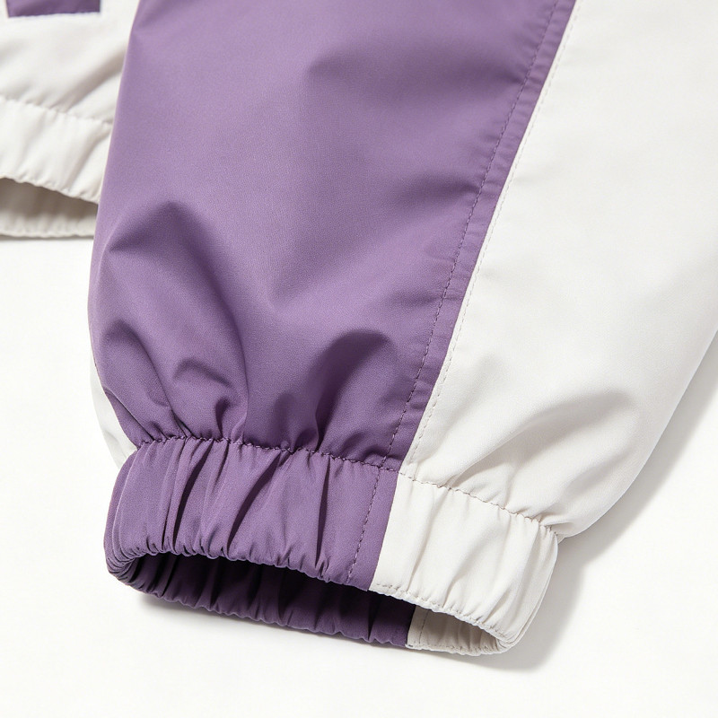 Screen Print Color Block Patchwork Anime Jacket