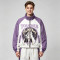 Screen Print Color Block Patchwork Anime Jacket | Cropped Windbreaker | Custom Streetwear Manufacturer