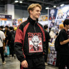 Patchwork Screen Print Rubber Print Anime Jacket | Color Block Half Zip Windbreaker | Custom Streetwear