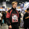 Patchwork Screen Print Rubber Print Anime Jacket | Color Block Half Zip Windbreaker | Custom Streetwear