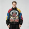 Patchwork DTG Print Anime Jacket | 100% Polyester Color Block Jacket | Clothing Manufacturer