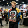 Patchwork DTG Print Anime Jacket | 100% Polyester Color Block Jacket | Clothing Manufacturer