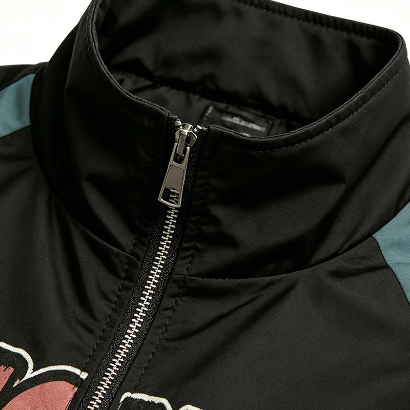 Patchwork DTG Print Dragon Graphic Jacket