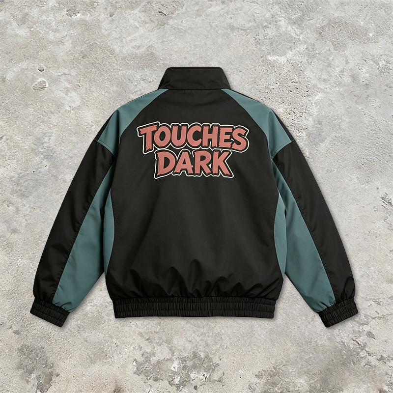 Patchwork DTG Print Dragon Graphic Jacket