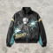 DTG Print Patchwork Anime Bomber Jacket | 100% Polyester Zip Up Streetwear | Custom Streetwear Manufacturer