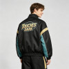 DTG Print Patchwork Anime Bomber Jacket | 100% Polyester Zip Up Streetwear | Custom Streetwear Manufacturer
