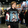 Screen Print Patchwork Anime Jacket | Color Block Zip Windbreaker | Custom Streetwear Manufacturer