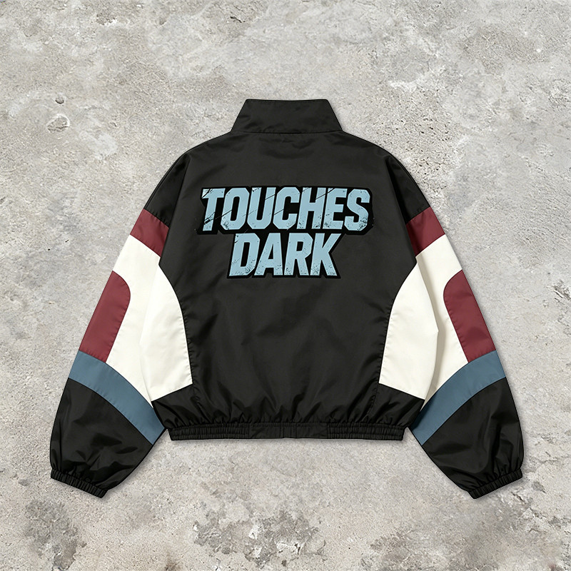 Screen Print Patchwork Anime Jacket