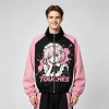 Screen Print Color Block Patchwork Jacket | Anime Graphic Jacket | Custom Streetwear Manufacturer