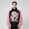 Screen Print Color Block Patchwork Jacket | Anime Graphic Jacket | Custom Streetwear Manufacturer