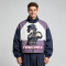 Screen Print Color Block Patchwork Jacket | Anime Cropped Windbreaker | Custom Streetwear Manufacturer