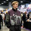 Patchwork DTG Print Anime Lady Jacket | Color Block Cropped Windbreaker | Custom Clothing Manufacturer