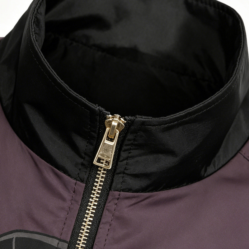 Patchwork DTG Print Anime Lady Jacket