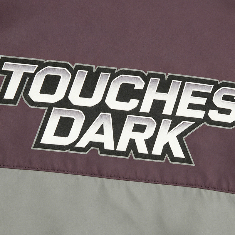 Patchwork DTG Print Anime Lady Jacket
