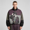 Patchwork DTG Print Anime Lady Jacket | Color Block Cropped Windbreaker | Custom Clothing Manufacturer