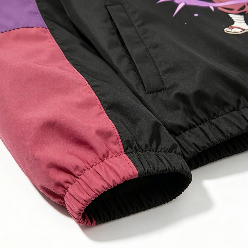 Patchwork DTG Print Anime Samurai Jacket