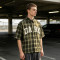 Custom Vintage Streetwear Clothing Plaid Shirt — Washed Distressed with Patch Embroidery