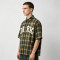 Custom Vintage Streetwear Clothing Plaid Shirt — Washed Distressed with Patch Embroidery