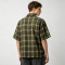 Custom Vintage Streetwear Clothing Plaid Shirt — Washed Distressed with Patch Embroidery