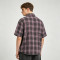 Custom Vintage Streetwear Clothing Washed Plaid Shirt — Ripped Distressed with Screen Print