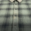 Custom Vintage Streetwear Clothing Spray Dye Plaid Shirt — Washed with Screen Print