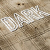 Custom Vintage Streetwear Clothing Chain Stitch Plaid Shirt — Spray Dye with Ripped Details