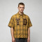Custom 100% Cotton Vintage Streetwear Clothing Plaid Shirt — Ripped & Tear Distressed with Patch Embroidery