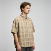 Custom 100% Cotton Vintage Streetwear Clothing Plaid Shirt — Ripped Details with Chain Stitch Embroidery