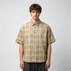 Custom 100% Cotton Vintage Streetwear Clothing Plaid Shirt — Ripped Details with Chain Stitch Embroidery