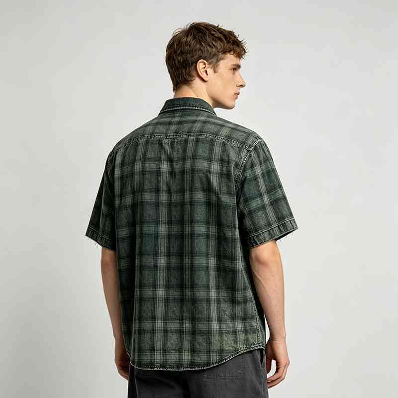 Vintage Streetwear Clothing shirt - spray dye and tear detail