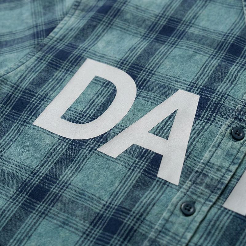 Vintage plaid shirt detail