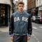 Custom Vintage Baseball Jacket with Towel Embroidery and Wash