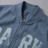 Custom Vintage Baseball Jacket PU Leather Patch Embroidery Spliced