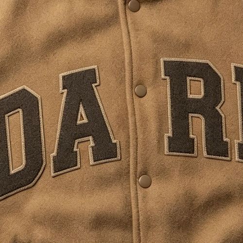 Custom Vintage Baseball Jacket PU Leather Spliced Patch Embroidery
