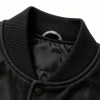 Custom Vintage Baseball Jacket PU Leather Patch Embroidery Spliced